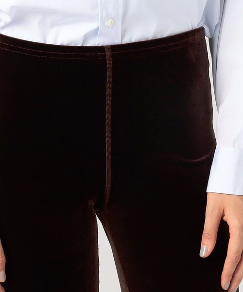 SIMONE WILD(シモーネワイルド)の「SIMONE WILD VELVET LONG SHORTS(その他パンツ・レディース・ブラック/ダークブラウン・M/S)」の7枚目の写真