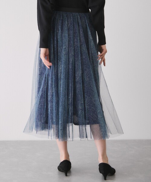 Jayro（ジャイロ）の「柄シアー重ねスカート（スカート・レディース・ブラック系その他・M）」の12枚目の写真