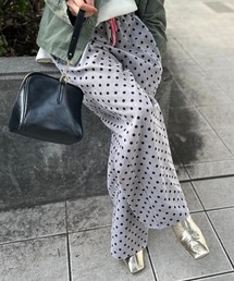 mi via loca | 【アソート 】Vintageライク花柄/ドット/レオパード ワイドパンツ(その他パンツ)