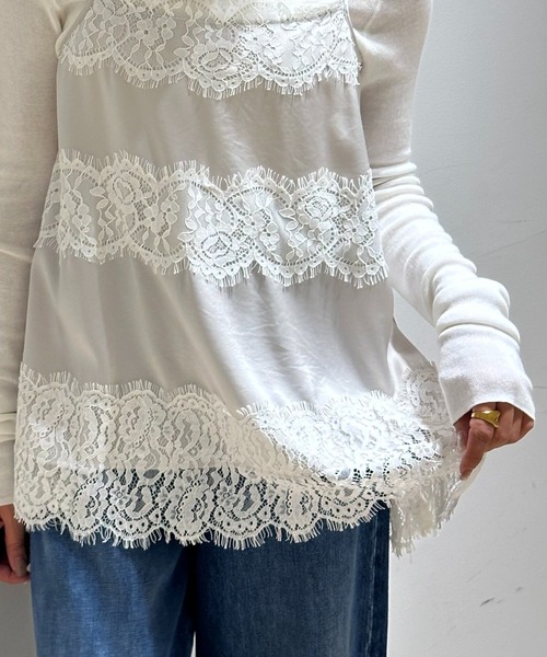 レースキャミブラウス（シャツ/ブラウス）｜CADUNE（カデュネ）の