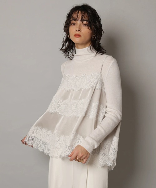 レースキャミブラウス（シャツ/ブラウス）｜CADUNE（カデュネ）の