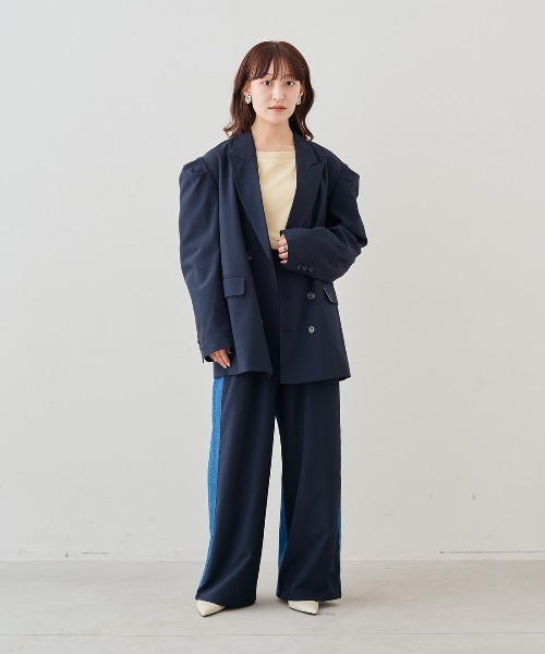 MEDE19F(メデジュウキュウ)の「MEDE19F コットンシアーラグラントップス(Tシャツ/カットソー・レディース・クリーム/ブラック・LL/L/M)」の9枚目の写真