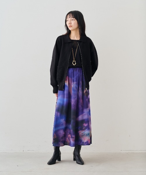 MEDE19F(メデジュウキュウ)の「MEDE19F コットンシアーラグラントップス(Tシャツ/カットソー・レディース・クリーム/ブラック・LL/L/M)」の12枚目の写真