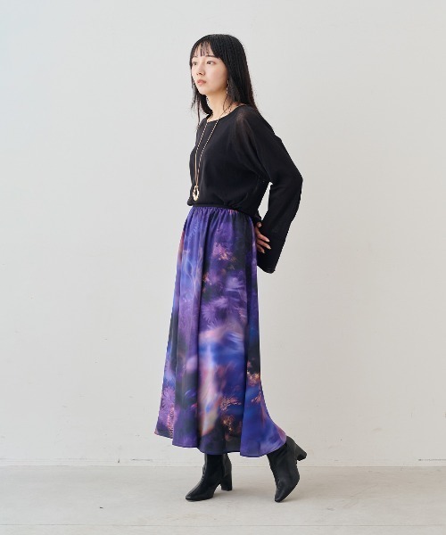 MEDE19F(メデジュウキュウ)の「MEDE19F コットンシアーラグラントップス(Tシャツ/カットソー・レディース・クリーム/ブラック・LL/L/M)」の11枚目の写真