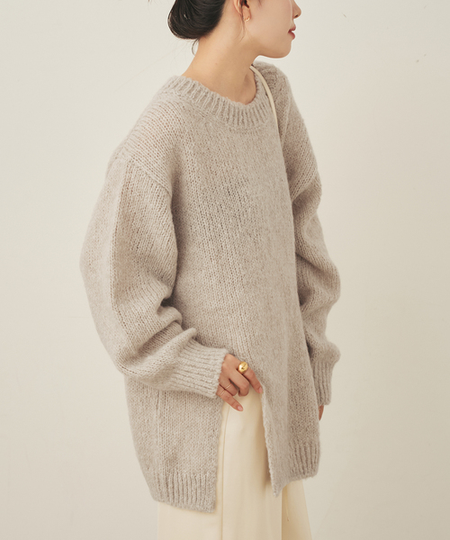 セール】Alpaca mix slit ニット(ニット/セーター)|Plage セール】Alpaca mix slit ニット(ニット/セーター)|Plage