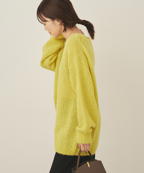 セール】Alpaca mix slit ニット（ニット/セーター）｜Plage