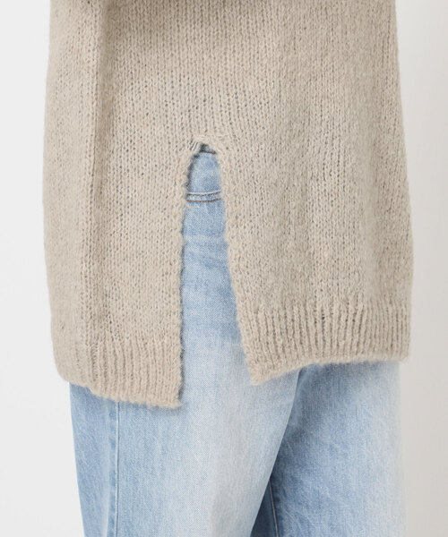 セール】Alpaca mix slit ニット（ニット/セーター）｜Plage