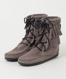 【W】【it】【IW5】【MINNETONKA】ダブルフリンジ トランパー ブーツ DOUBLE FRINGE TRAMPER BOOTS