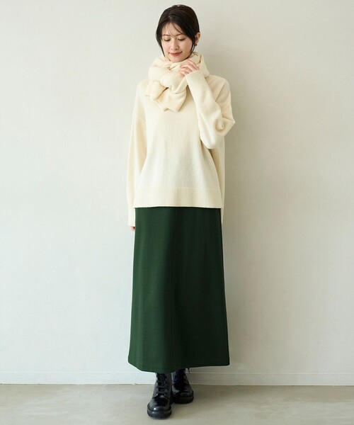 セール】ブラッシュドジャージー Iラインスカート（スカート）｜UNFILO