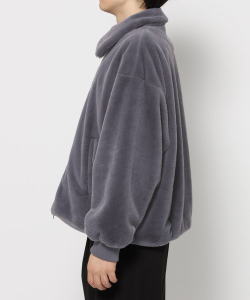 HARE（ハレ）の「コンパクトファーブルゾン(HARE)（ブルゾン・メンズ・グレー/パープル/オレンジ系その他/ブラック・MEDIUM/SMALL）」の17枚目の写真