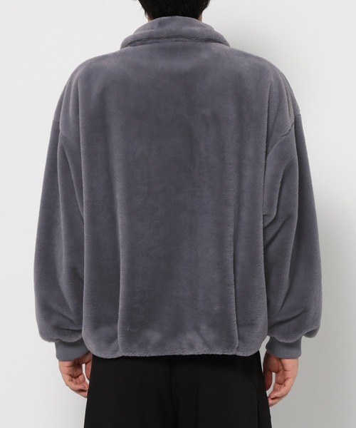 HARE（ハレ）の「コンパクトファーブルゾン(HARE)（ブルゾン・メンズ・グレー/パープル/オレンジ系その他/ブラック・MEDIUM/SMALL）」の18枚目の写真