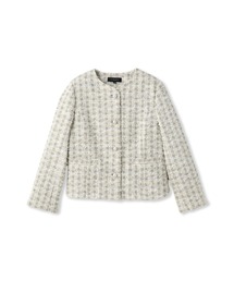 LAUTREAMONT DE CLASSE（ロートレアモンデュクラス）の「ラメファンシーツイードジャケット（ノーカラージャケット）」