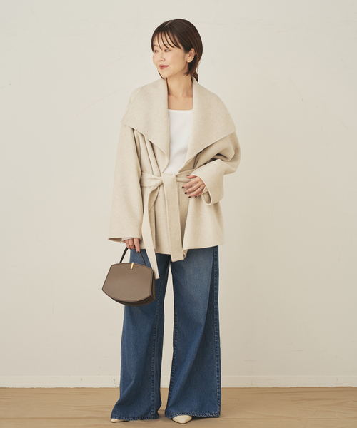 plage（プラージュ）の「easy care wide rib プルオーバー（ニット/セーター・レディース・ブラウン系その他/イエロー/ホワイト・FREE）」の13枚目の写真