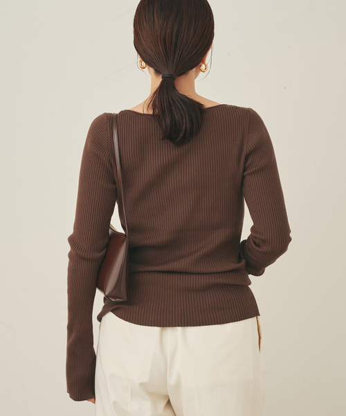 easy care wide rib プルオーバー（ニット/セーター）｜Plage