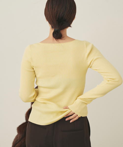 easy care wide rib プルオーバー（ニット/セーター）｜Plage