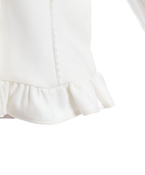 axes femme（アクシーズファム）の「ローズリボン付フリルコート（ピーコート・レディース・ホワイト/ネイビー/ピンク・MEDIUM/LARGE）」の11枚目の写真