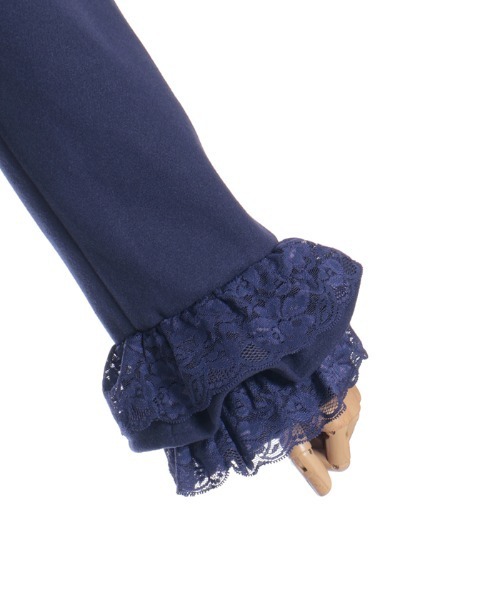 axes femme（アクシーズファム）の「ローズリボン付フリルコート（ピーコート・レディース・ホワイト/ネイビー/ピンク・MEDIUM/LARGE）」の22枚目の写真