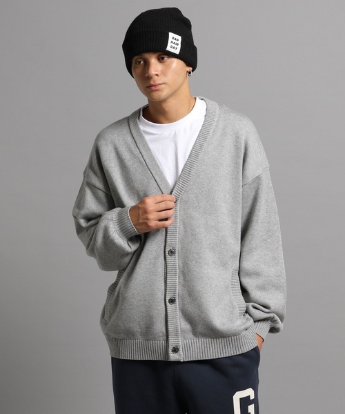 GEORGE'S（ジョージズ）の「メランジカーディガン（カーディガン/ボレロ・メンズ・グレー/モカ・MEDIUM/LARGE）」の2枚目の写真