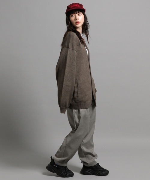 GEORGE'S（ジョージズ）の「メランジカーディガン（カーディガン/ボレロ・メンズ・グレー/モカ・MEDIUM/LARGE）」の4枚目の写真