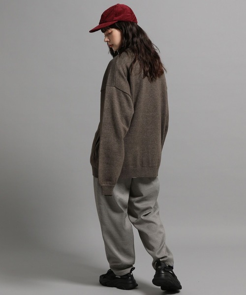 GEORGE'S（ジョージズ）の「メランジカーディガン（カーディガン/ボレロ・メンズ・グレー/モカ・MEDIUM/LARGE）」の5枚目の写真