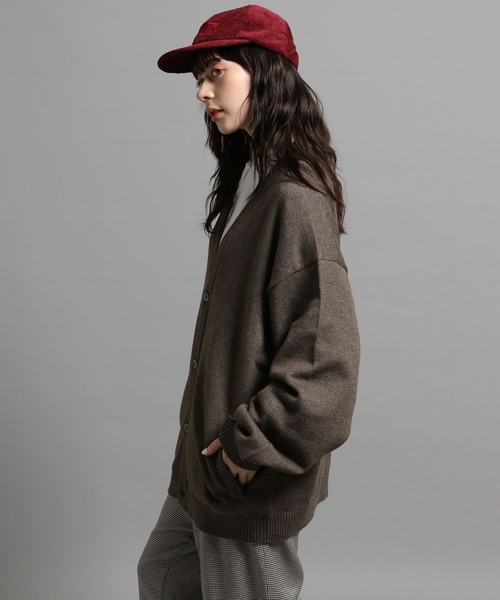 GEORGE'S（ジョージズ）の「メランジカーディガン（カーディガン/ボレロ・メンズ・グレー/モカ・MEDIUM/LARGE）」の7枚目の写真