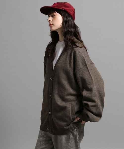 GEORGE'S（ジョージズ）の「メランジカーディガン（カーディガン/ボレロ・メンズ・グレー/モカ・MEDIUM/LARGE）」の8枚目の写真