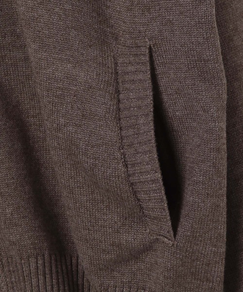 GEORGE'S（ジョージズ）の「メランジカーディガン（カーディガン/ボレロ・メンズ・グレー/モカ・MEDIUM/LARGE）」の15枚目の写真