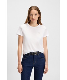 BOSS | スリムフィット シルケットコットン Tシャツ Double Bモノグラム(Tシャツ/カットソー)