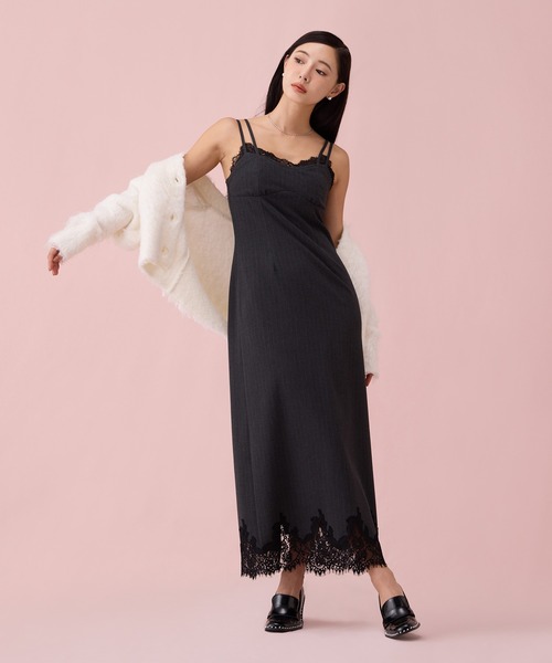 レーストリムキャミワンピｰス（ワンピース）｜EIMY ISTOIRE（エイミー