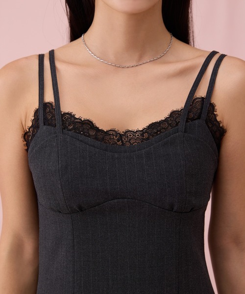 セール】レーストリムキャミワンピｰス（ワンピース）｜EIMY ISTOIRE