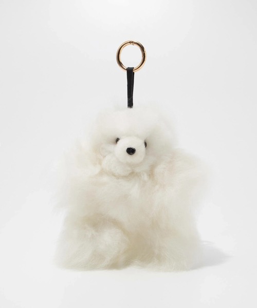 COSY（コージー）の「COSY Medium Bear Baby Alpaca Key ring コージー ミディアム ベア ベビーアルパカ キーリング 熊 チャーム（チャーム・レディース・ベージュ系1/グレー系1/ホワイト系1/ブラウン系1・FREE）」の2枚目の写真