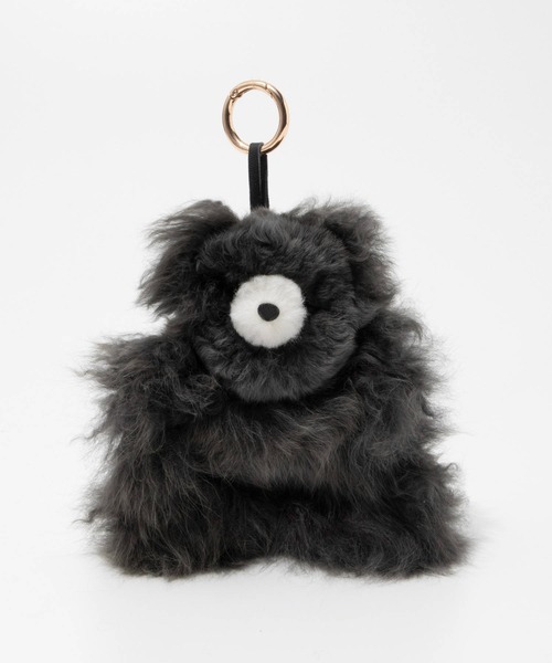 COSY（コージー）の「COSY Medium Bear Baby Alpaca Key ring コージー ミディアム ベア ベビーアルパカ キーリング 熊 チャーム（チャーム・レディース・ベージュ系1/グレー系1/ホワイト系1/ブラウン系1・FREE）」の3枚目の写真