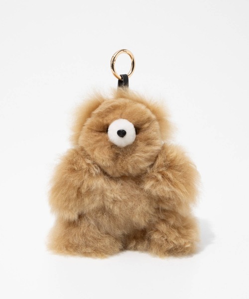 COSY（コージー）の「COSY Medium Bear Baby Alpaca Key ring コージー ミディアム ベア ベビーアルパカ キーリング 熊 チャーム（チャーム・レディース・ベージュ系1/グレー系1/ホワイト系1/ブラウン系1・FREE）」の4枚目の写真
