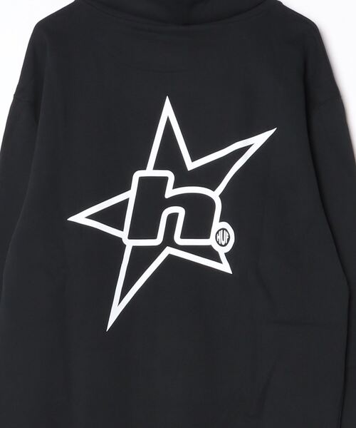 HUF(ハフ)の「HUF H STAR LOGO P/O HOODIE ハフ Hスタープリント パーカー(パーカー・メンズ・ホワイト系1/ブラウン系1/ブラック・SMALL/MEDIUM/LARGE/X-LARGE)」の5枚目の写真