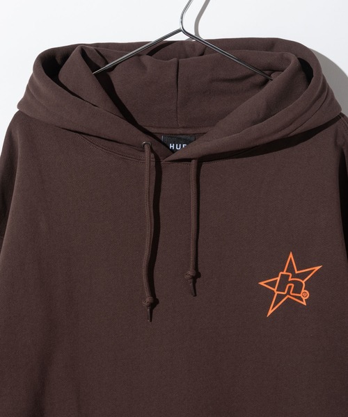 HUF(ハフ)の「HUF H STAR LOGO P/O HOODIE ハフ Hスタープリント パーカー(パーカー・メンズ・ホワイト系1/ブラウン系1/ブラック・SMALL/MEDIUM/LARGE/X-LARGE)」の6枚目の写真