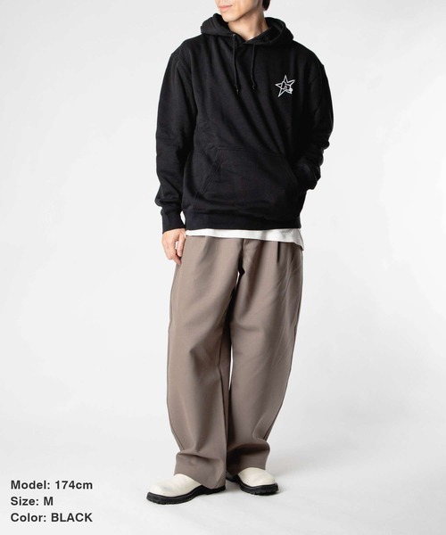 HUF(ハフ)の「HUF H STAR LOGO P/O HOODIE ハフ Hスタープリント パーカー(パーカー・メンズ・ホワイト系1/ブラウン系1/ブラック・SMALL/MEDIUM/LARGE/X-LARGE)」の21枚目の写真