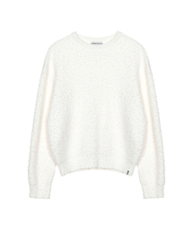 BOUCLE LS SWEATER_CREAM