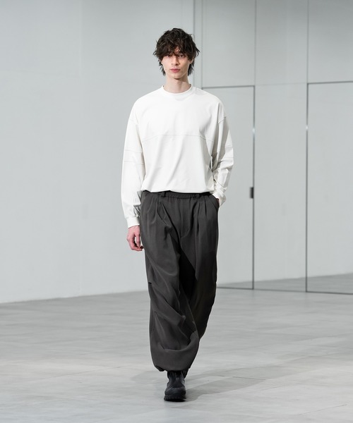 CITY TOKYO（シティトウキョウ）の「【CITY TOKYO/シティートーキョー】フィブリルフットボールロンT（Tシャツ/カットソー・メンズ・オフホワイト・2/1）」の2枚目の写真