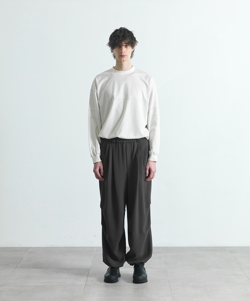 CITY TOKYO（シティトウキョウ）の「【CITY TOKYO/シティートーキョー】フィブリルフットボールロンT（Tシャツ/カットソー・メンズ・オフホワイト・2/1）」の4枚目の写真