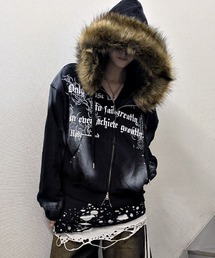 SILVER BULLET | 『PSYCHO NATION UNDER GROUND /サイコネーションアンダーグラウンド』ファー脱着スプレーZIP PK(パーカー)