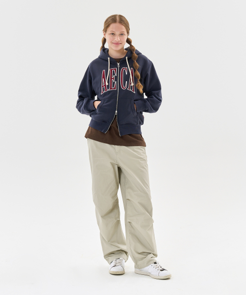 AECA(エイカ)の「AECA APPLIQUE ZIP UP HOODIE-NAVY(パーカー・レディース・その他・LARGE/X-LARGE/SMALL/MEDIUM)」の2枚目の写真