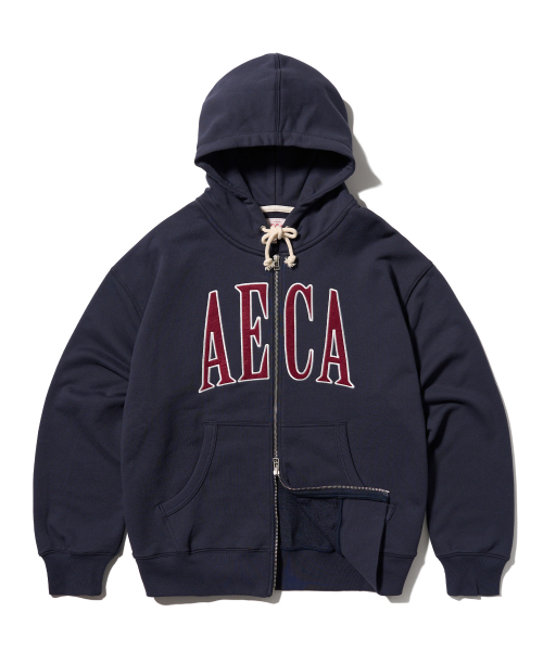 AECA(エイカ)の「AECA APPLIQUE ZIP UP HOODIE-NAVY(パーカー・レディース・その他・LARGE/X-LARGE/SMALL/MEDIUM)」の4枚目の写真
