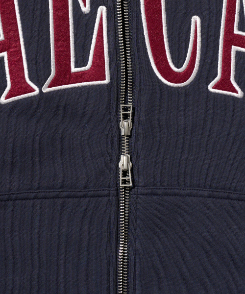 AECA(エイカ)の「AECA APPLIQUE ZIP UP HOODIE-NAVY(パーカー・レディース・その他・LARGE/X-LARGE/SMALL/MEDIUM)」の5枚目の写真