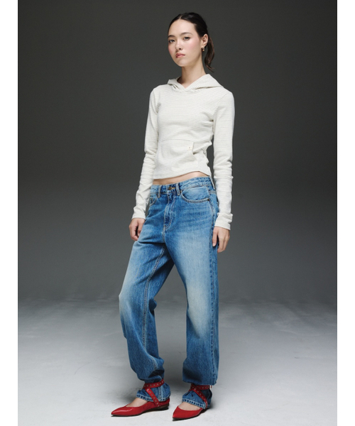 GLOWNY（グロウニ―）の「THE EMMA JEANS (BLUE)（デニムパンツ・レディース・その他・SMALL/X-SMALL）」の3枚目の写真