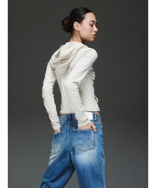 GLOWNY（グロウニ―）の「THE EMMA JEANS (BLUE)（デニムパンツ・レディース・その他・SMALL/X-SMALL）」の4枚目の写真