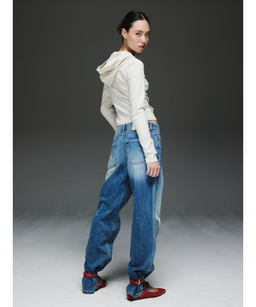GLOWNY（グロウニ―）の「THE EMMA JEANS (BLUE)（デニムパンツ・レディース・その他・SMALL/X-SMALL）」の5枚目の写真
