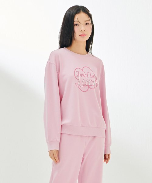 CHASECULT(チェイスカルト)の「レディースポイント刺繍スウェットTシャツ-DARG5161B0P(スウェット・レディース・PINK・90/85)」の1枚目の写真