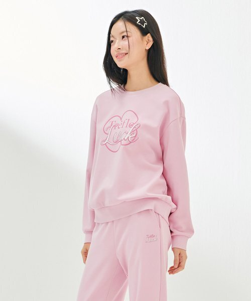 CHASECULT(チェイスカルト)の「レディースポイント刺繍スウェットTシャツ-DARG5161B0P(スウェット・レディース・PINK・90/85)」の5枚目の写真