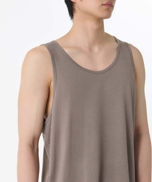 MUSINSA STANDARD（ムシンサスタンダード）の「リラックスドCRタンクトップ[トープ]（Tシャツ/カットソー・メンズ・その他・SMALL/MEDIUM/LARGE/X-LARGE/XX-LARGE/XXX-LARGE）」の5枚目の写真