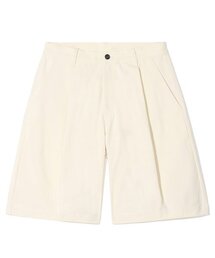 ピンタックワイドバミューダパンツクリーム